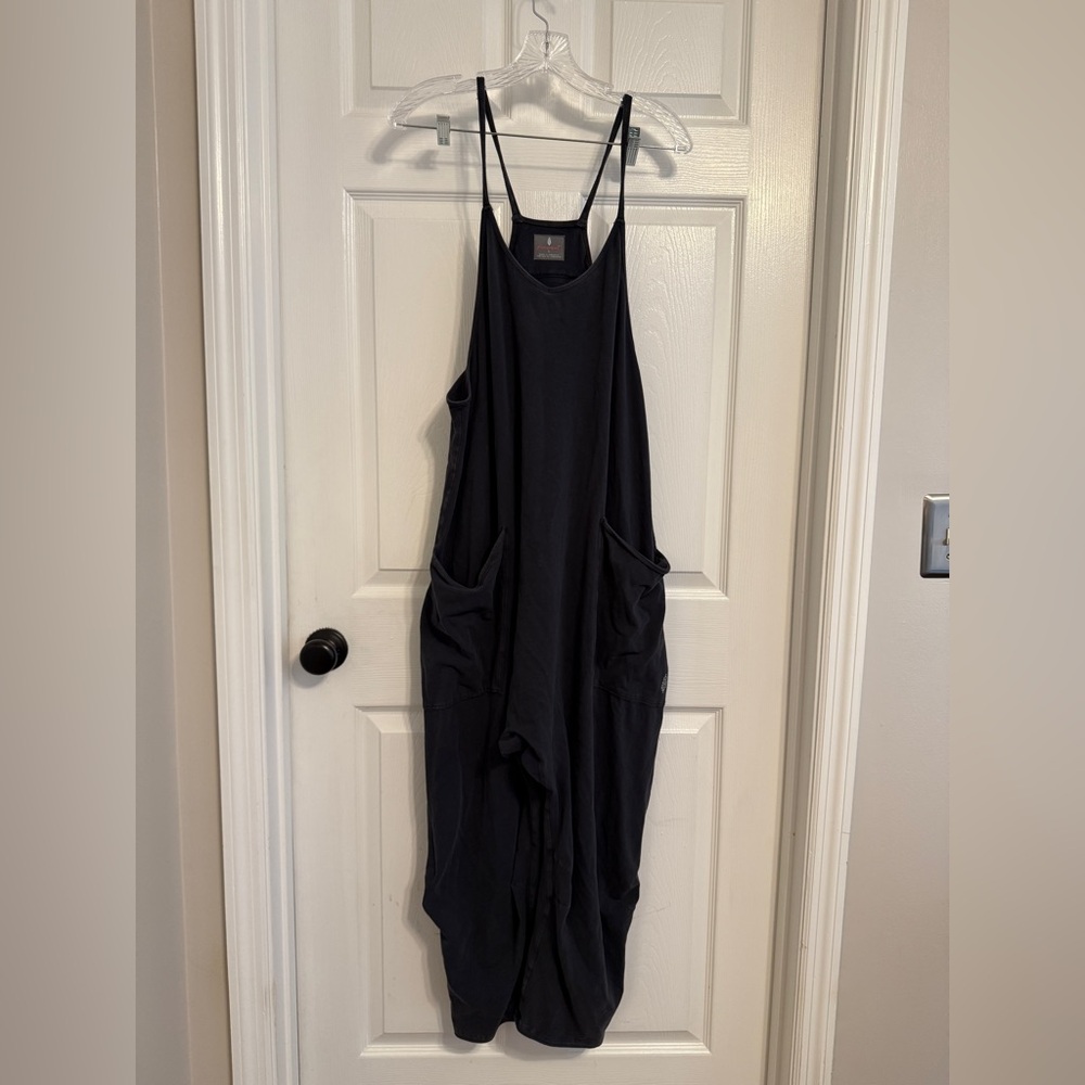 FP Movement by Free People Washed Black hotshot onesie